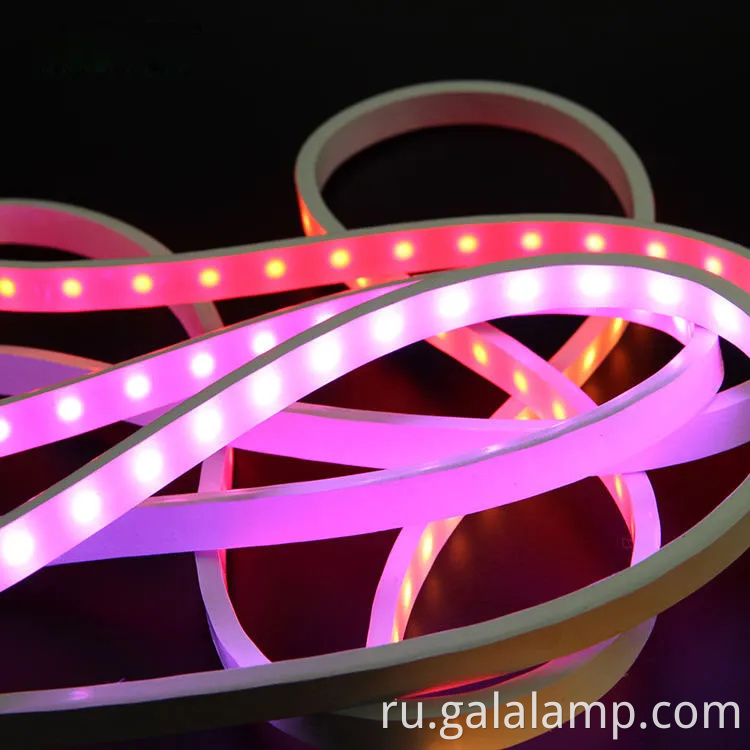 12*5 мм 5V RGB Светодиодные адресаты неоновых гибких полосок
